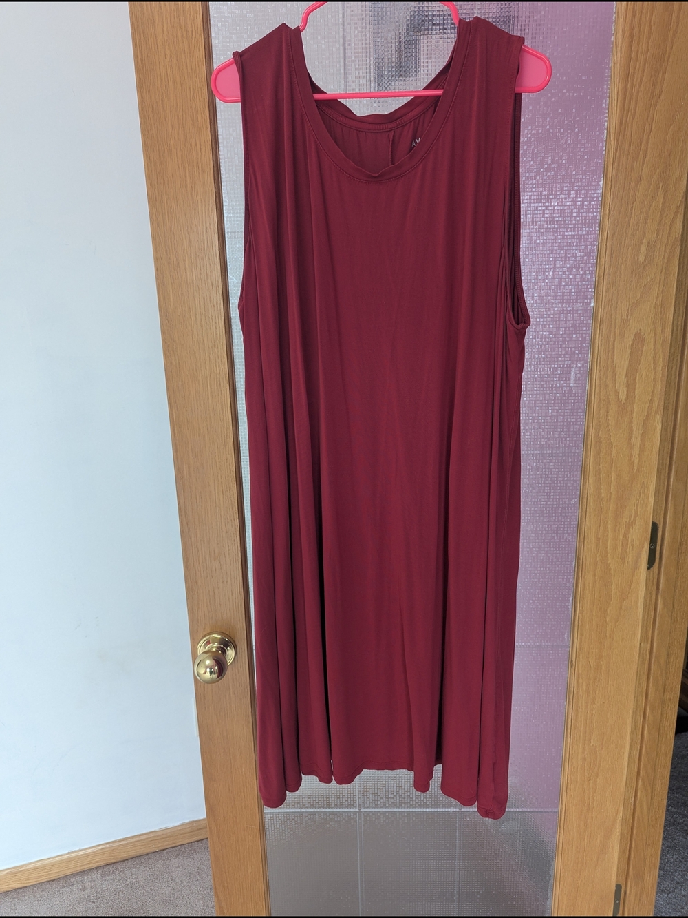 💛Ava & Viv Wine Sleeveless Dress 4x